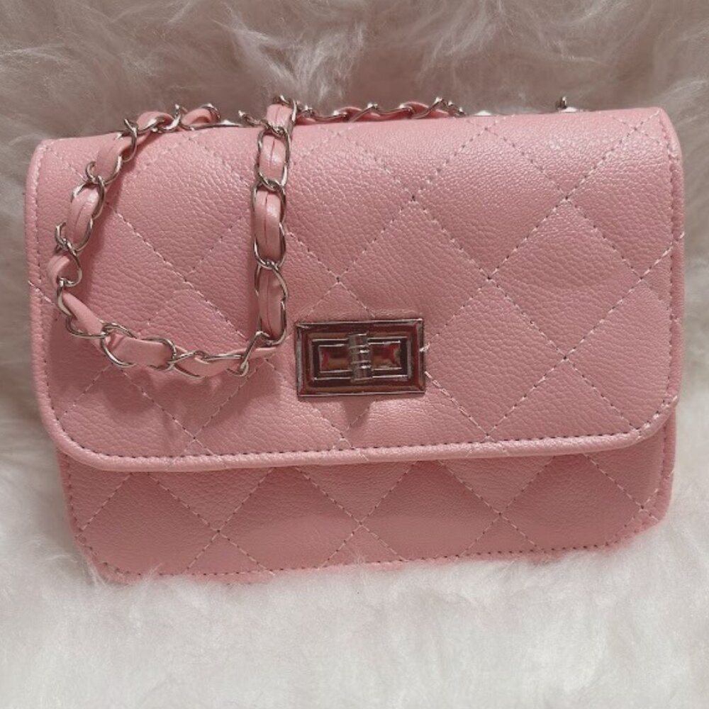 Pink small classic bag for women A great holiday gift